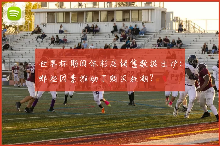世界杯期间体彩店销售数据出炉:哪些因素推动了购买狂潮?