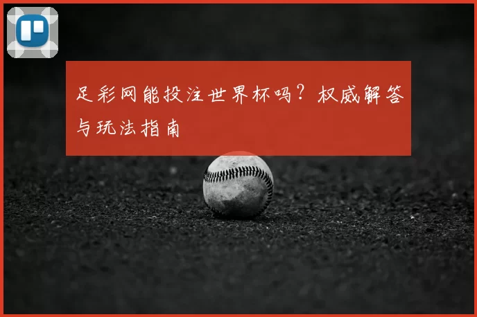 足彩网能投注世界杯吗?权威解答与玩法指南